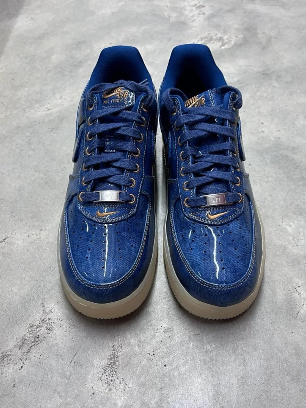 Nike Air Force 1 Low Patent Denim Men's IM5757 400 - New